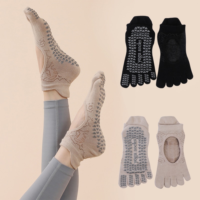 Grip Sock Yoga - جوارب نسائية من اصبع القدم واليوجا