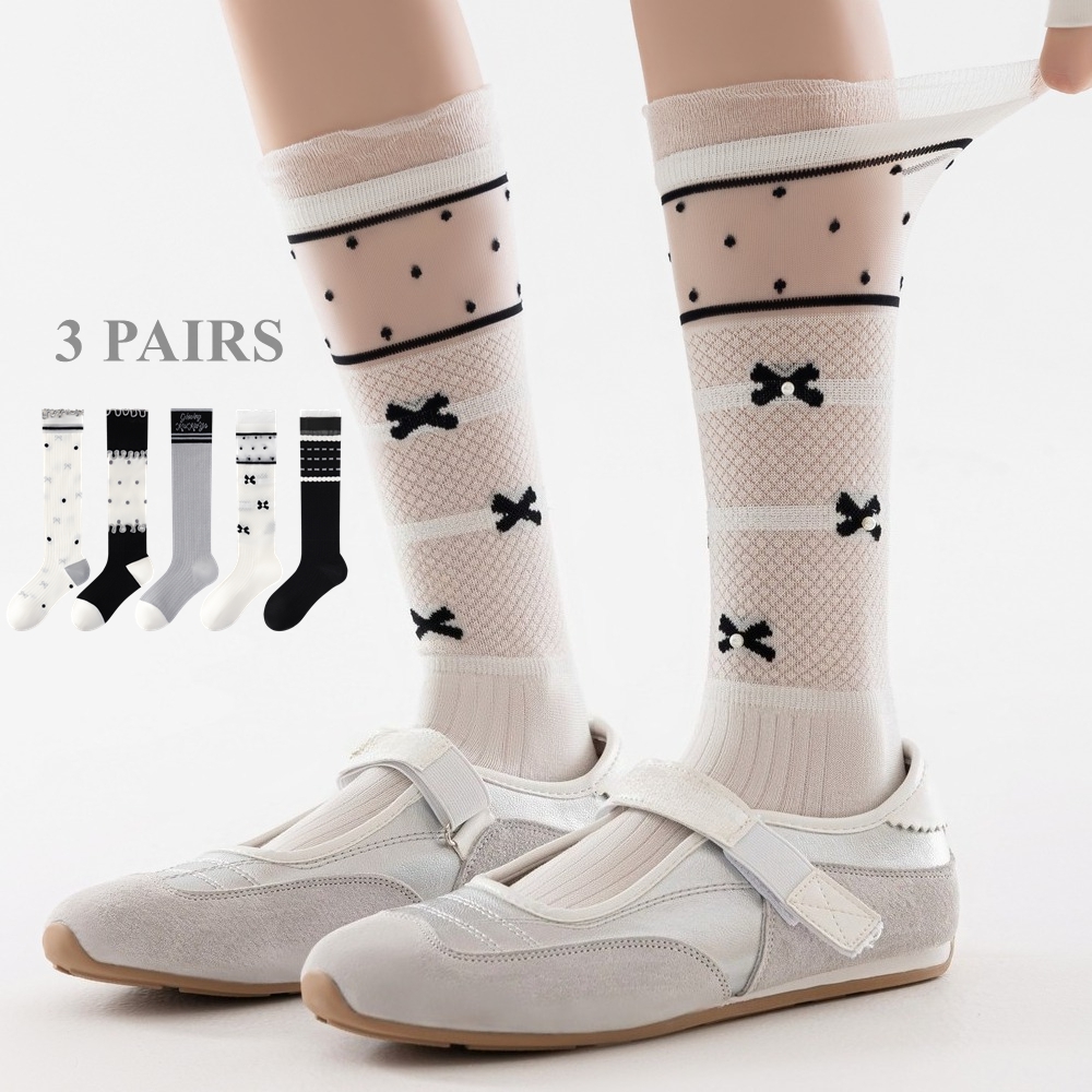Silk Sock Bamboo - 3 أزواج من الجوارب النسائية الأنيقة