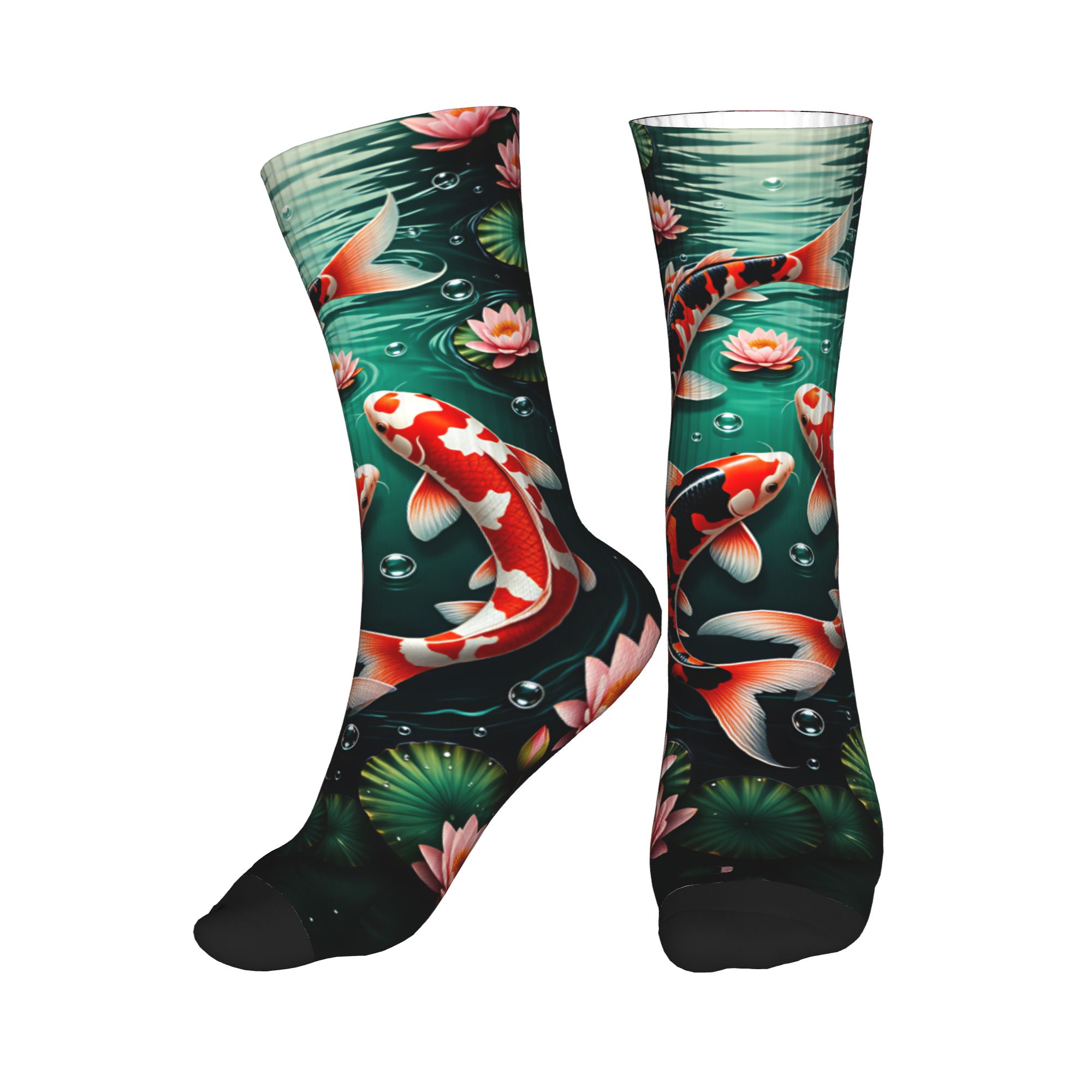 Dress Sock Men - جوارب ثلاثية من نوع Koi Lotus