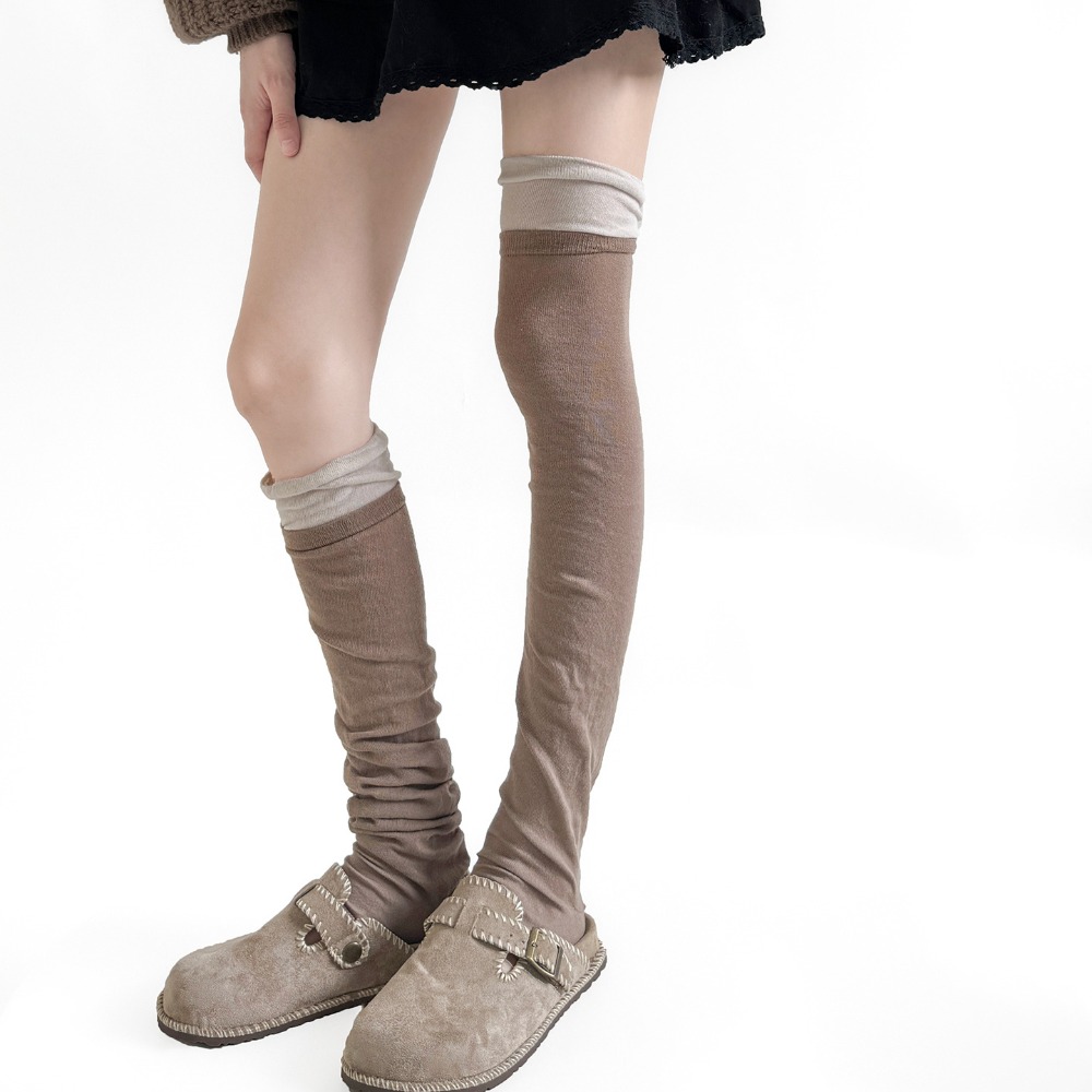 Boot Sock Slouchy - جوارب طويلة مكشوفة الكاحل للفتيات بتصميم