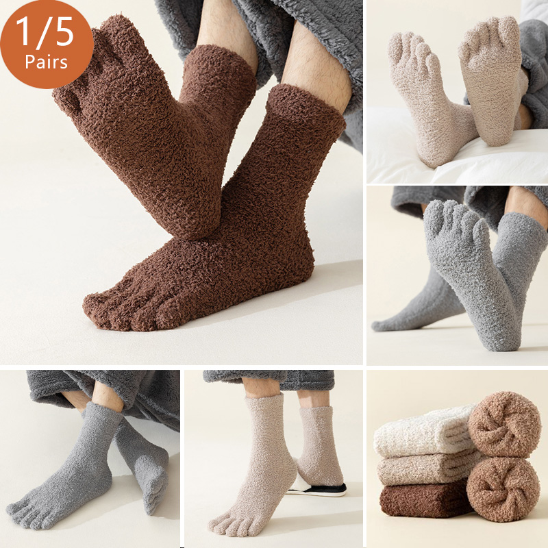 Thermal Sock Winter - 1/5 Pairs رجل الحرارية تو الجوارب