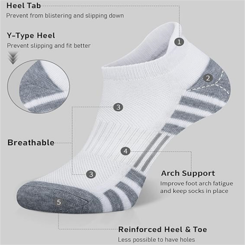 جوارب رياضية قصيرة للركض مبطنة - مراجعة Athletic Sock Cushion وسعره