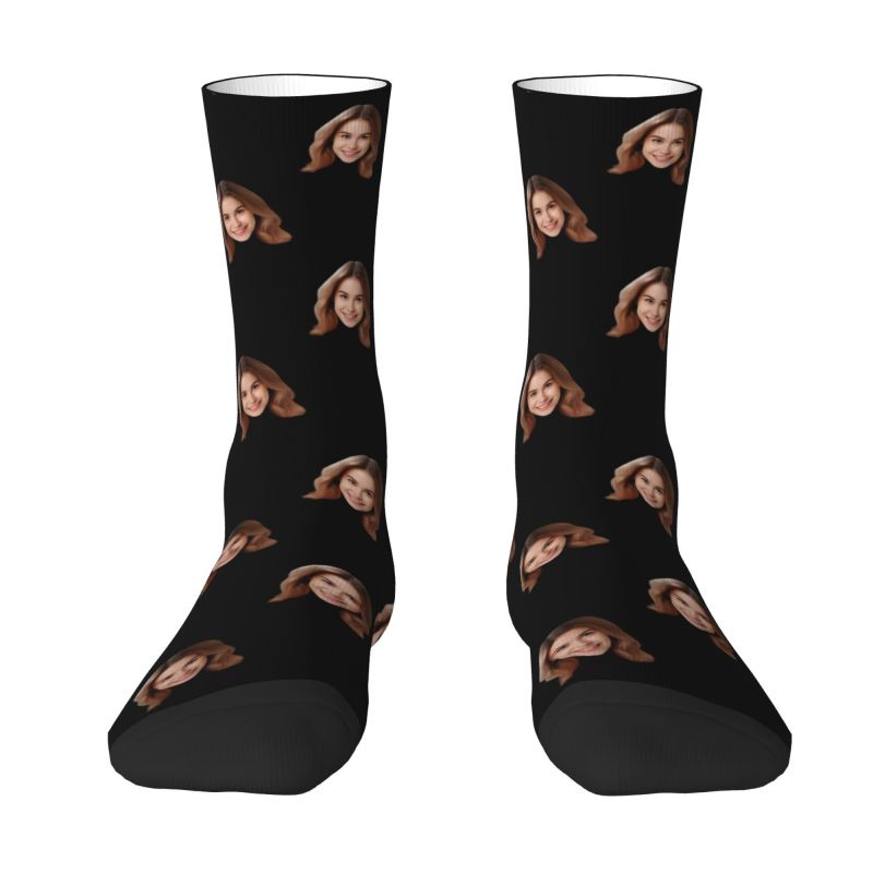 شخصية مخصصة الوجه صور الرجال ا - مراجعة Dress Sock Men وسعره