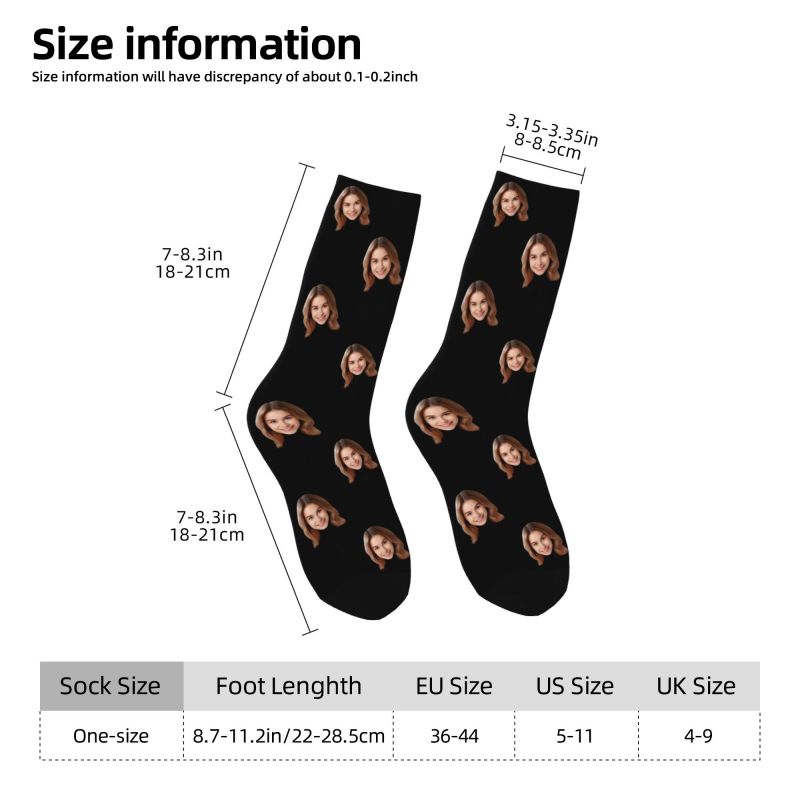 شخصية مخصصة الوجه صور الرجال ا - مراجعة Dress Sock Men وسعره