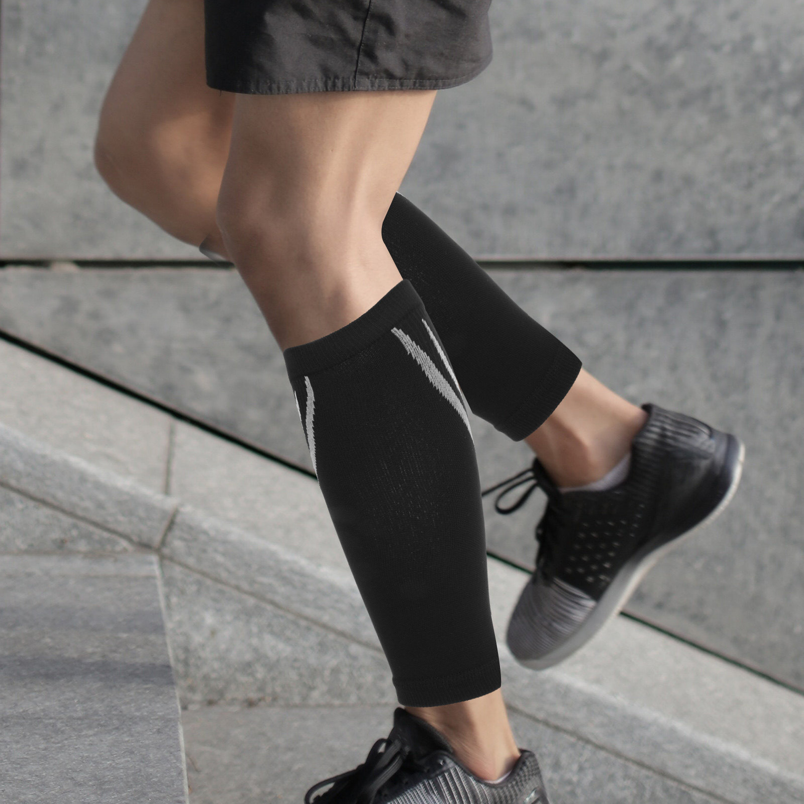 زوج واحد من أكمام ضغط الساق ال - مراجعة Compression Sleeve Calf وسعره