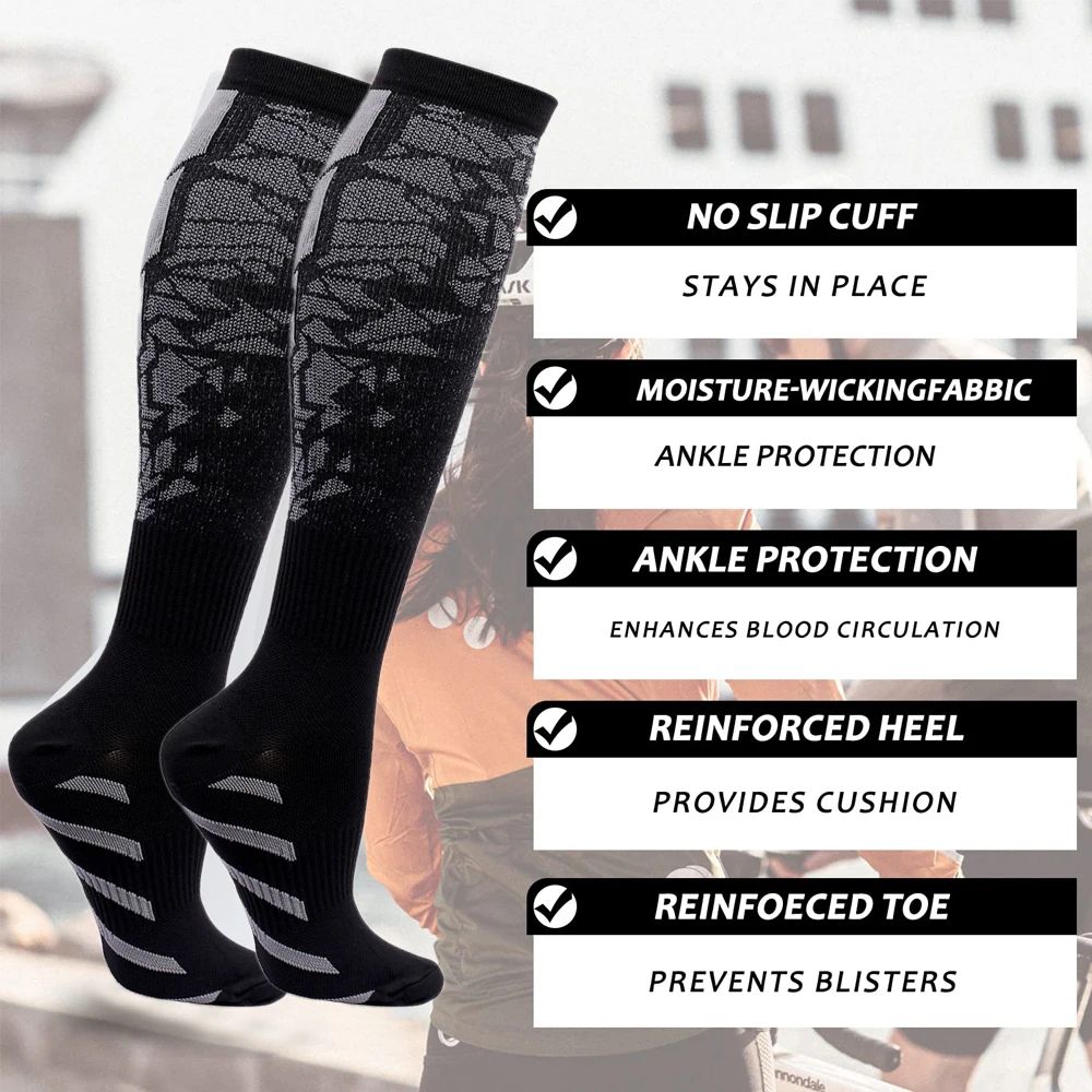 جوارب ضاغطة WRELS للرجال والنس - مراجعة Athletic Sock Cushion وسعره