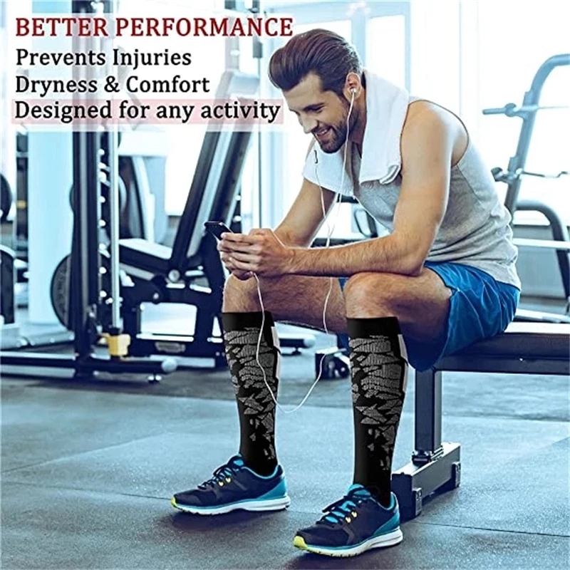 جوارب ضاغطة WRELS للرجال والنس - مراجعة Athletic Sock Cushion وسعره
