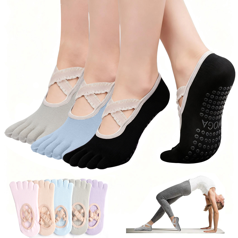 جوارب بيلاتس نسائية مضادة للان - مراجعة Grip Sock Yoga وسعره
