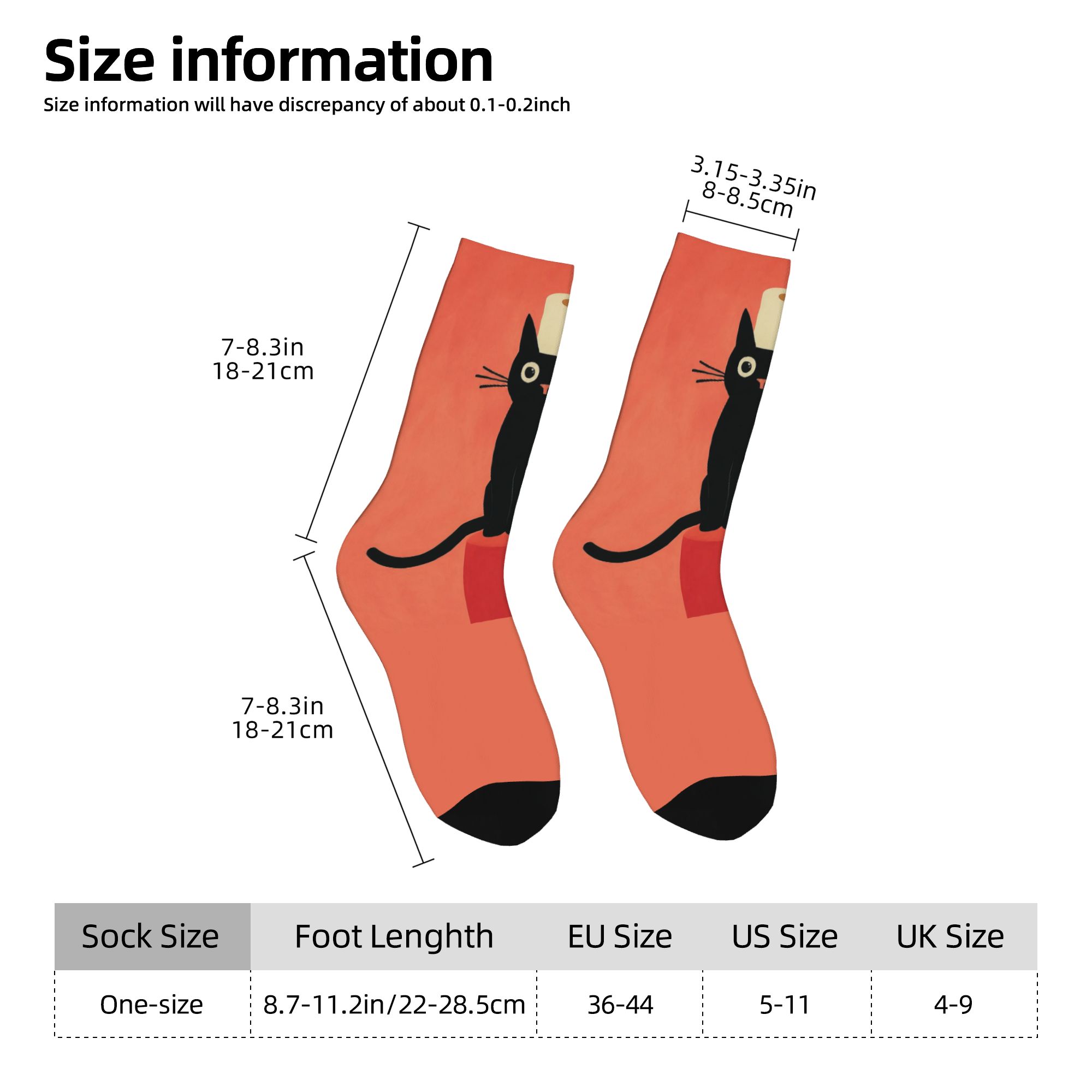 جوارب مخصصة بتصميم قطة سوداء م - مراجعة Dress Sock Men وسعره
