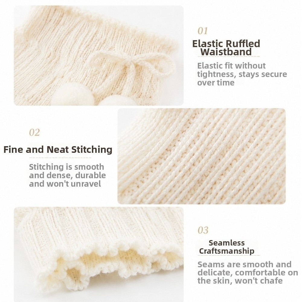 دفايات أرجل محبوكة بحواف مكشكش - مراجعة Boot Sock Slouchy وسعره
