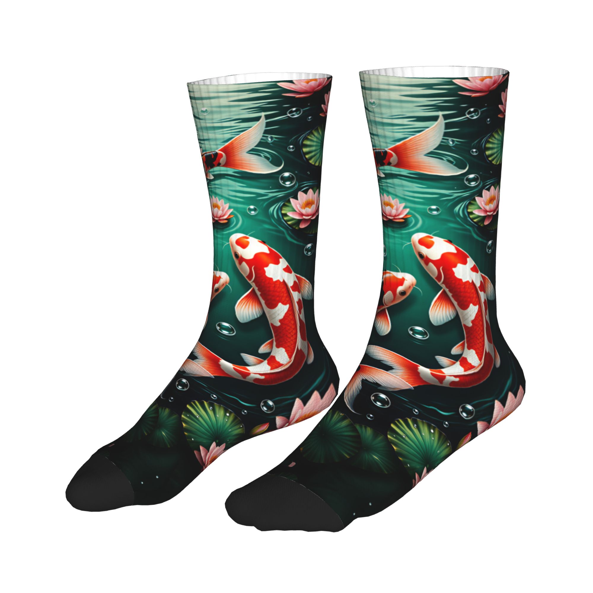 جوارب ثلاثية من نوع Koi Lotus  - مراجعة Dress Sock Men وسعره