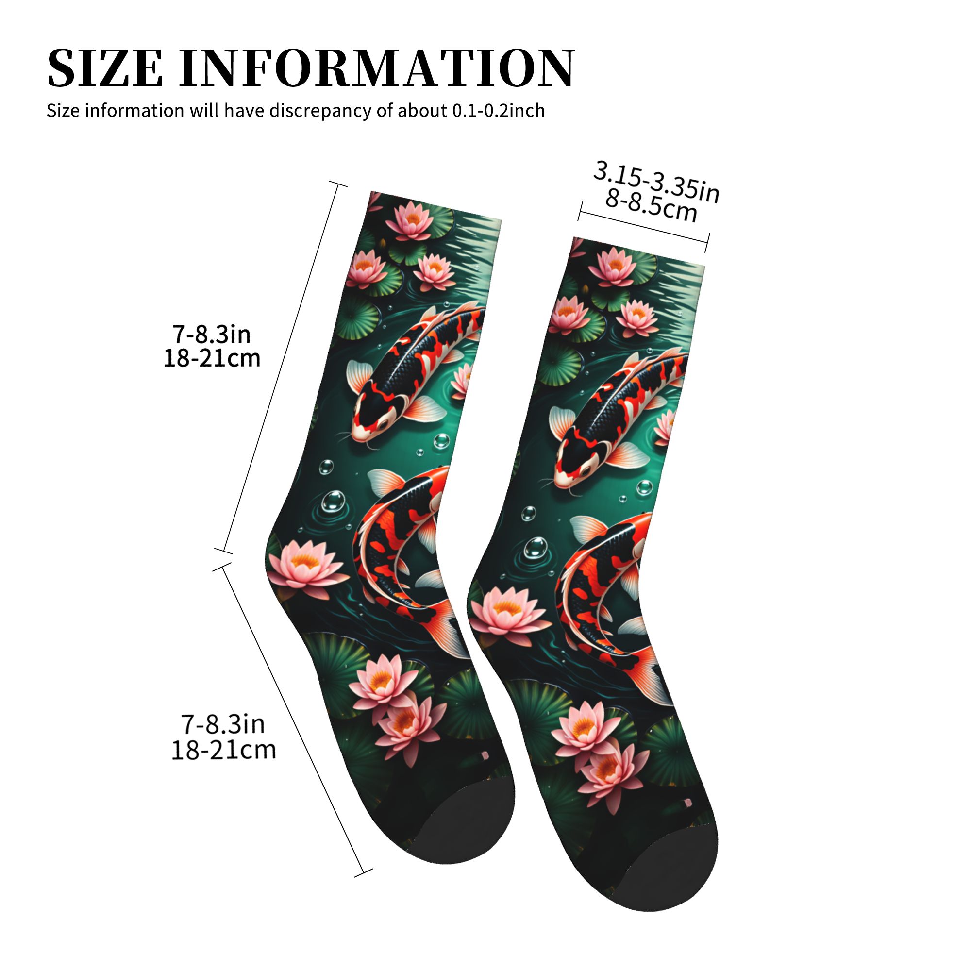جوارب ثلاثية من نوع Koi Lotus  - مراجعة Dress Sock Men وسعره