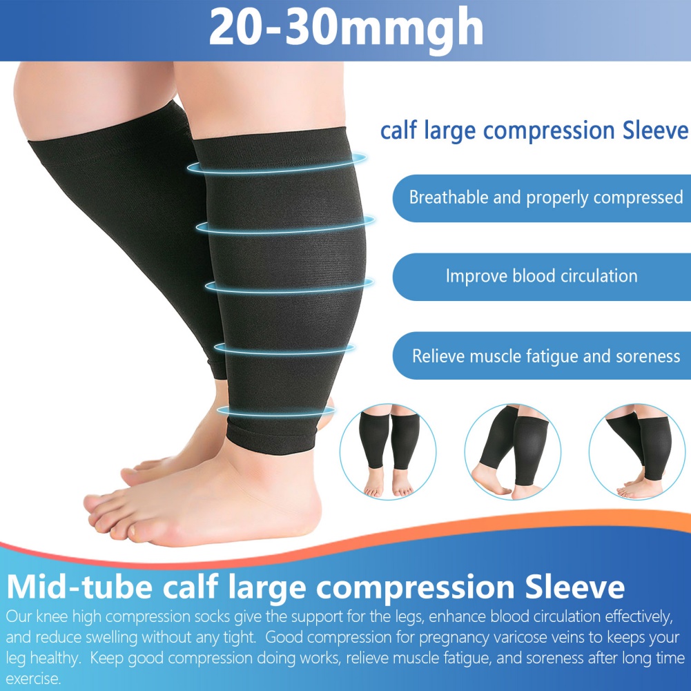 1 زوج اللياقة البدنية الجري أك - مراجعة Compression Sleeve Calf وسعره