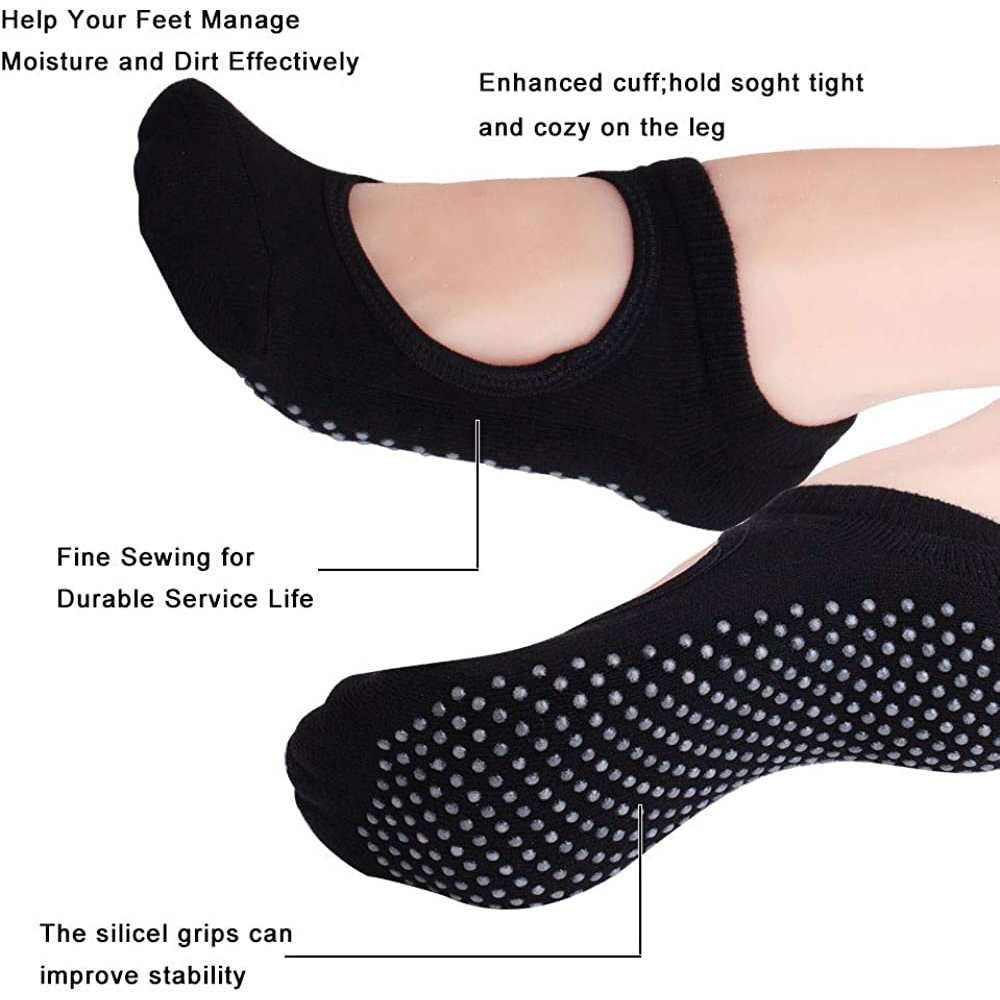عارية الذراعين عدم الانزلاق ال - مراجعة Grip Sock Yoga وسعره