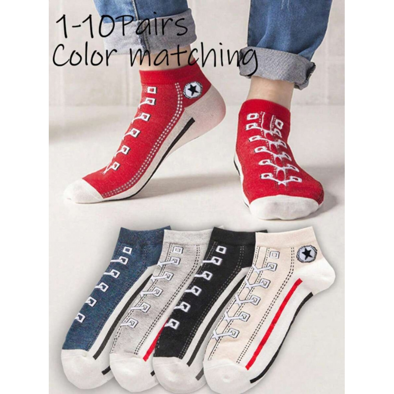 5/10 أزواج من الجوارب القصيرة  - مراجعة Ankle Sock Low Cut وسعره