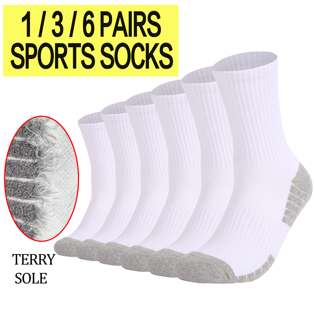 1/3/6 أزواج سميكة الرجال النسا - مراجعة Athletic Sock Cushion وسعره