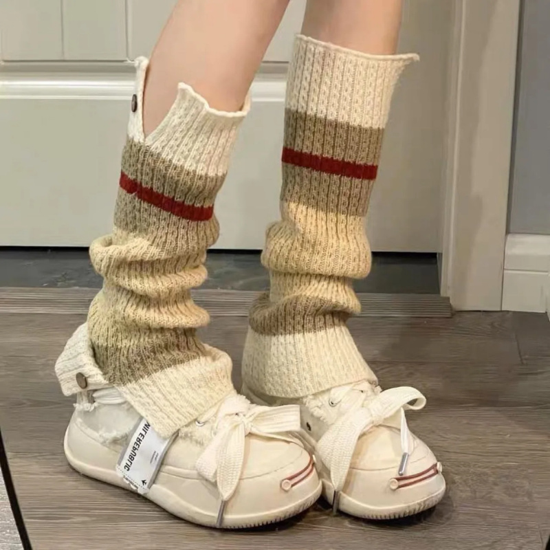 جديد ​ Y2K محبوك تدفئة الساق خ - مراجعة Boot Sock Slouchy وسعره