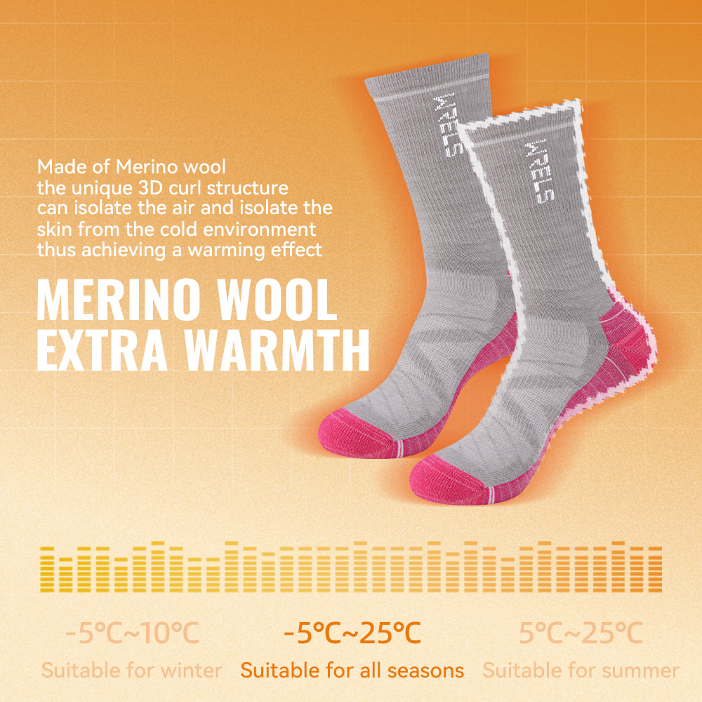 WRELS 1/2/3 ميرينو جوارب من ال - مراجعة Thermal Sock Winter وسعره
