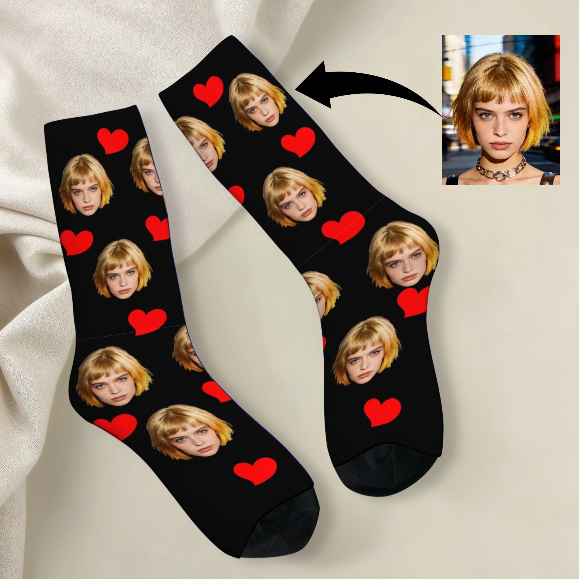 جوارب مخصصة بتصميم شخصي للوجه، - مراجعة Dress Sock Men وسعره