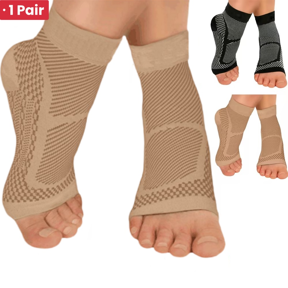 1 زوج الرياضة الكاحل دعم هدفين - مراجعة Compression Sleeve Calf وسعره