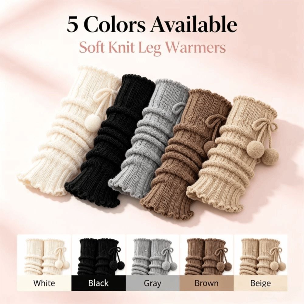 دفايات أرجل محبوكة بحواف مكشكش - مراجعة Boot Sock Slouchy وسعره